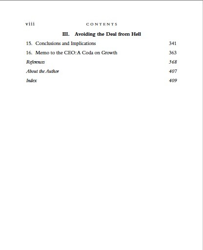 DEALS FROM HELL: M&A LESSONS THAT RISE ABOVE THE ASHES