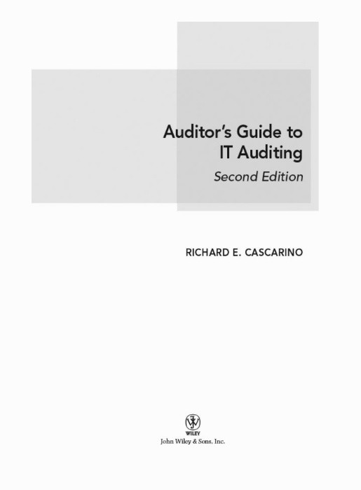 AUDITOR'S GUIDE TO IT AUDITING 2nd ED