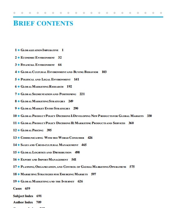 GLOBAL MARKETING MANAGEMENT 6th ED