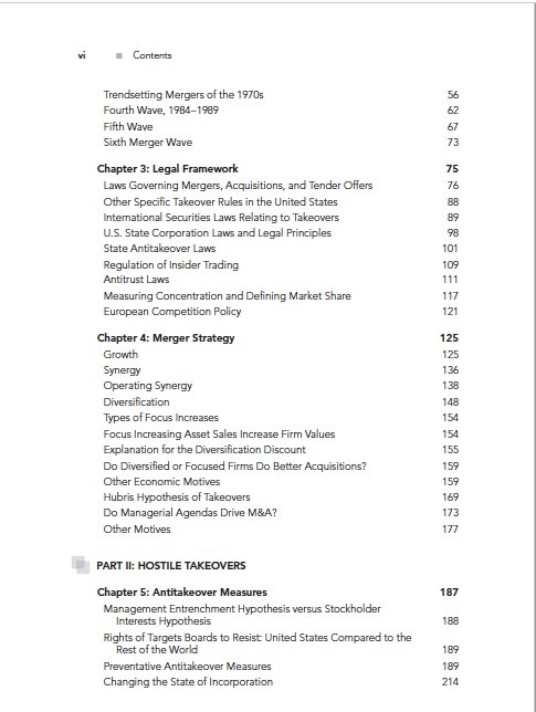 MERGERS, ACQUISITIONS AND CORPORATE RESTRUCTURING 6th ED
