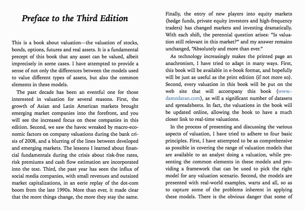 INVESTMENT VALUATION: TOOLS AND TECHNIQUES UNI THIRD EDITION