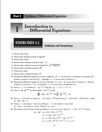 SOLUTION MANUAL FOR ADVANCED ENGINEERING MATHEMATICS