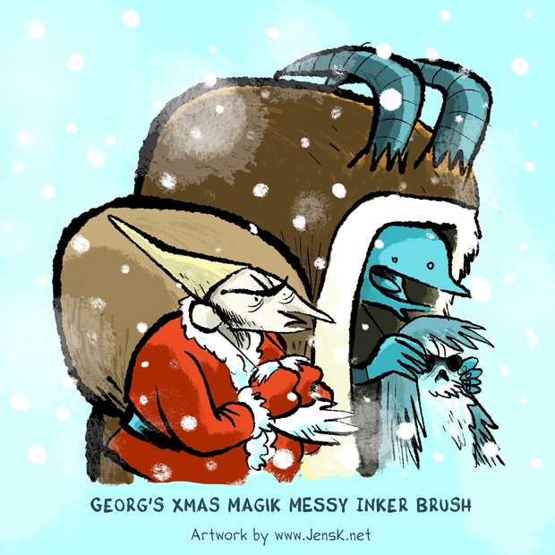 XMAS 2017 Brush Set: 15+ Procreate 4 Brushes + 2 New Color Swatches