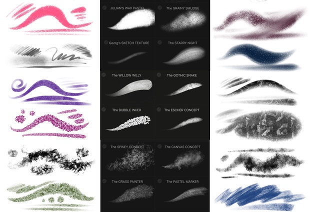 XMAS 2016 Brush Set: 40 Procreate Brushes by Georg vW