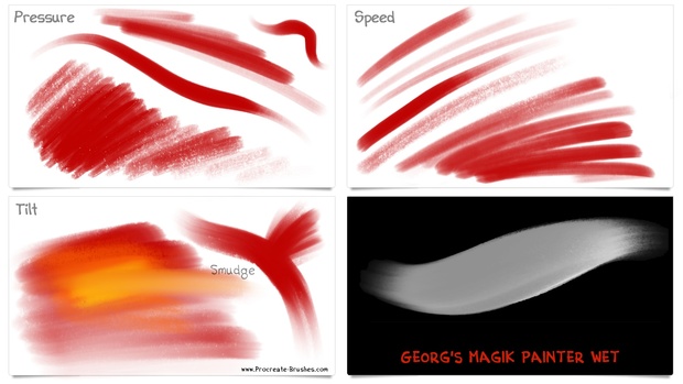 XMAS 2017 Brush Set: 15+ Procreate 4 Brushes + 2 New Color Swatches