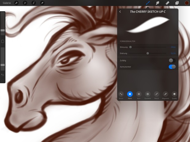 The CHERRY SKETCH-UP - A Multi-Purpose Sketch, Ink & Paint Brush For Procreate