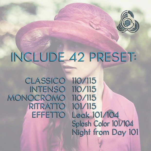 PRESET COLLECTION VOLUME 2 The Crazy Ring Preset - For Lightroom and Camera Raw