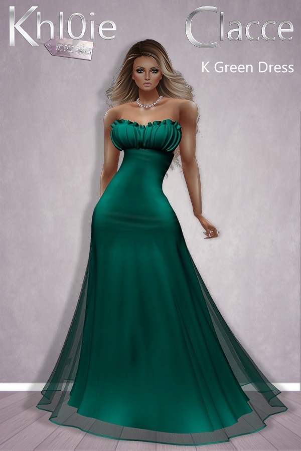 ~FREEBIE~ K Green Dress