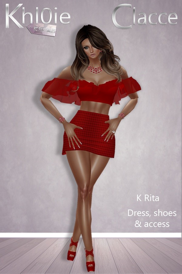 K Rita Bundle ( Dress, Shoes & Acess)