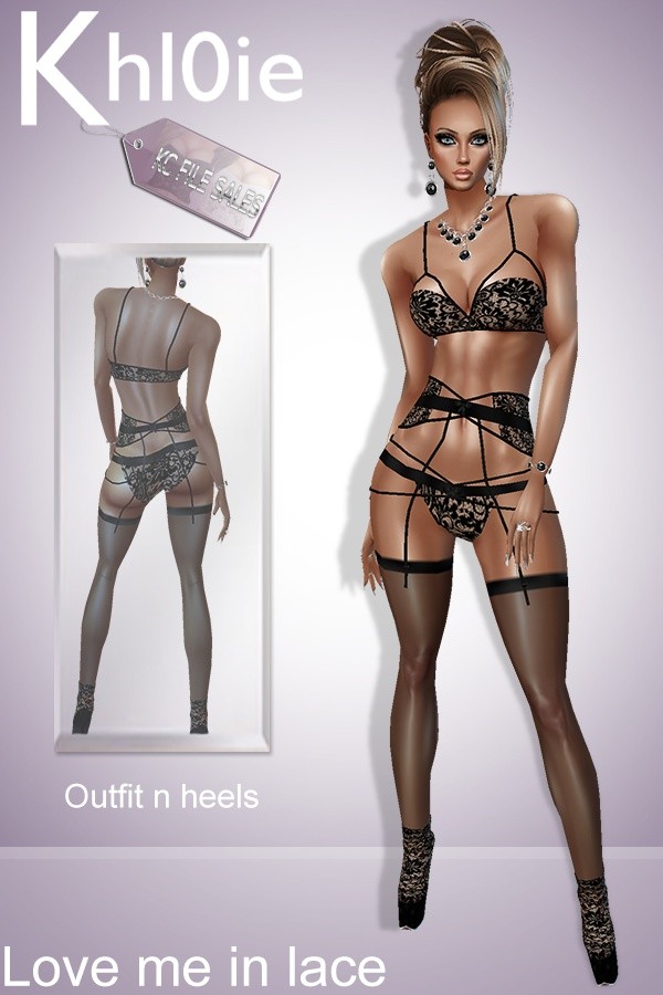 Love me lace lingerie n heels