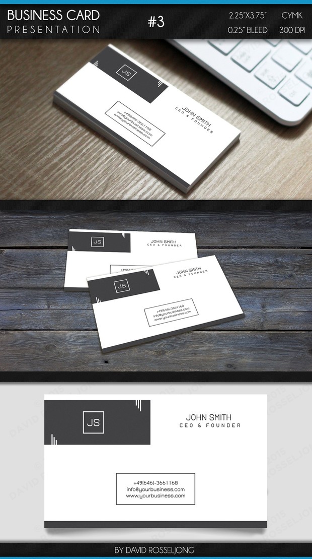Business Card - Modern, Clean and Elegant #3
