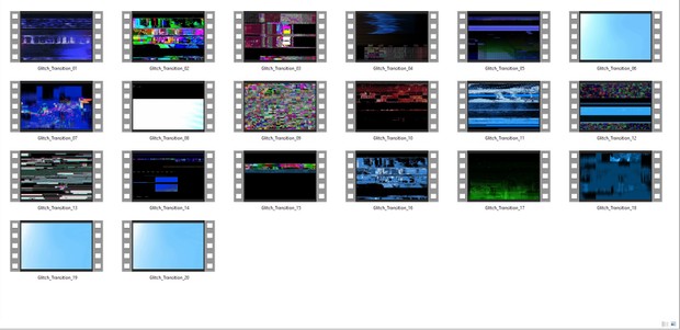 4k GLITCH TRANSITIONS