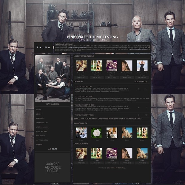 Squared Dark Coppermine Theme