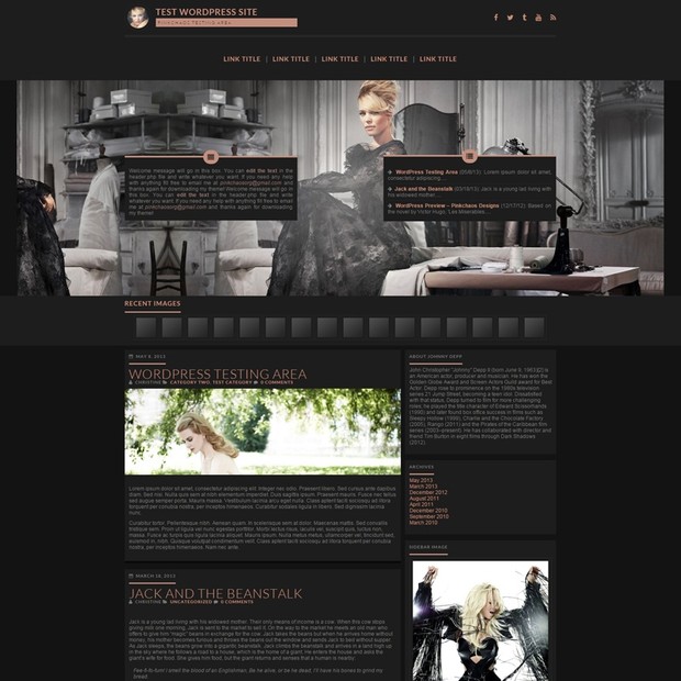 Dark Premium Wordpress Theme