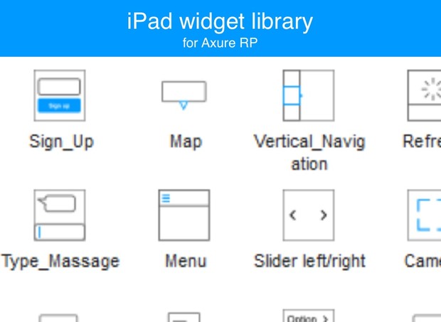 Axure widget library / iPad iOS7