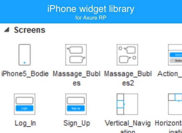 Axure widget library / iPhone iOS7