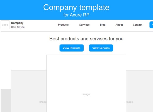 Axure template / Company