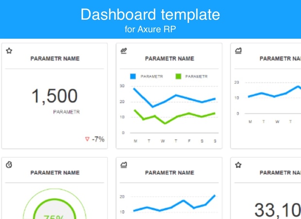 Axure template / Dashboard