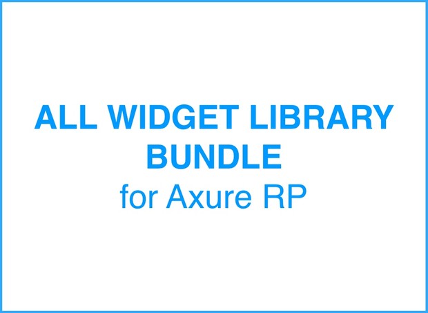 Bundle of all Axure Widget Library