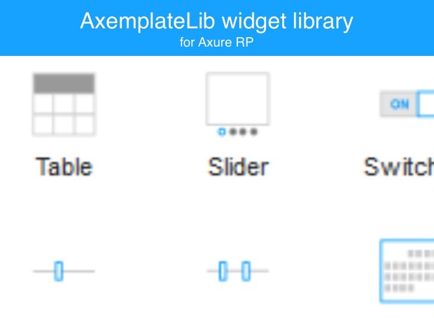 Axure widget library / AxemplateLib