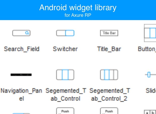 Axure widget library / Android