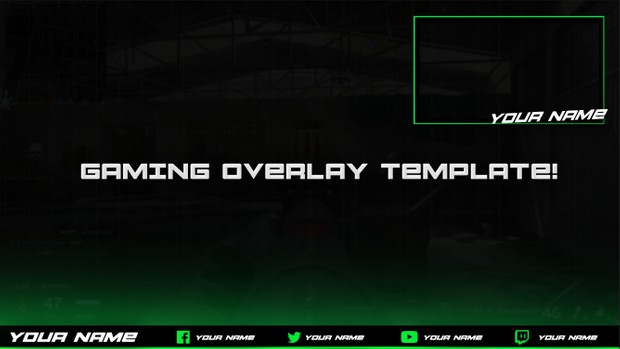 simple gaming overlay template