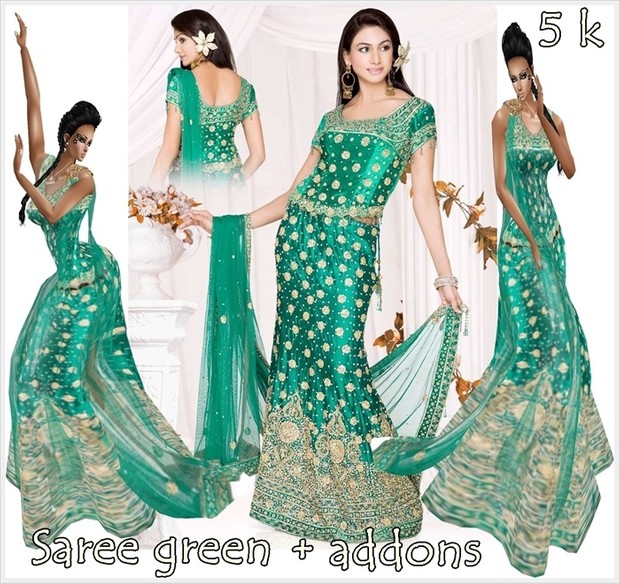 FILE SAREE GREEN