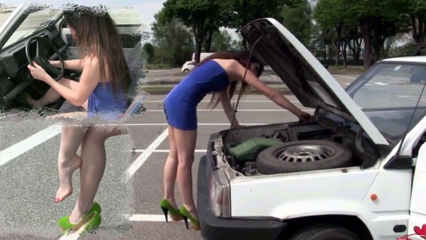 164 : Miss Black Mamba cranking troubles after shopping
