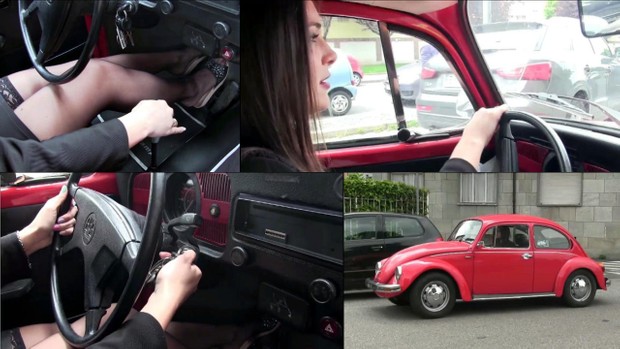167 : Miss Iris & the WV Beetle driving, stalling and cranking