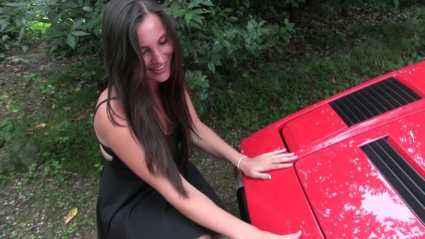 191 : Miss Iris teasing the Ferrari with her sexy feet