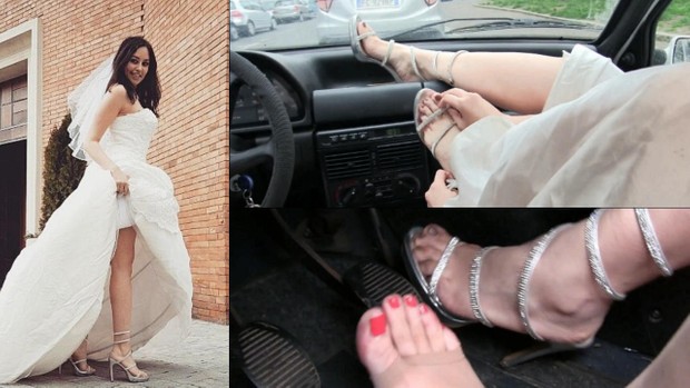 373 : Bride and bridesmaid in distress with the Fiat Uno