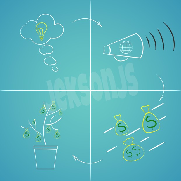 Crowdfunding Concept Illustration