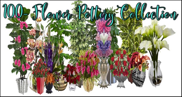 100-Flower Pottery Collection By CaryR