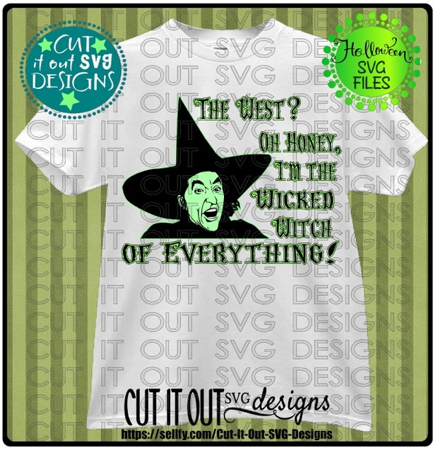 Wicked Witch of the West - SVG Cutting File for vinyl, T-shirts, wood signs , coffee mugs