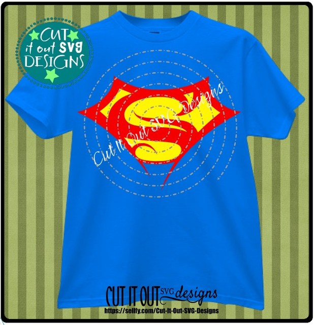 Stylized Superman Crest SVG cut File for Decals or Tshirts, Coffee Mugs, Koozies etc