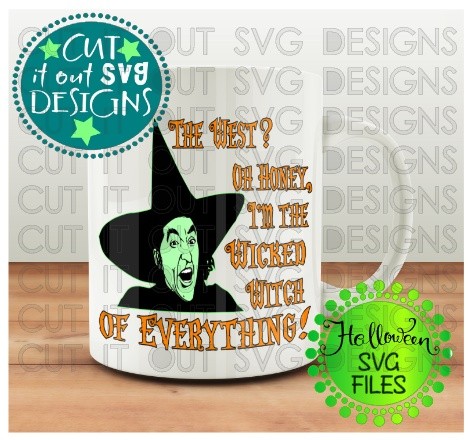 Wicked Witch of the West - SVG Cutting File for vinyl, T-shirts, wood signs , coffee mugs