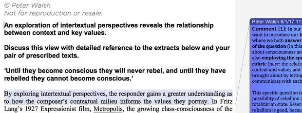 Module A: Metropolis/1984 HSC English Package 2018