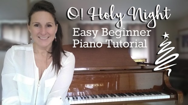 O! Holy Night - Easy Beginner and Chord Piano Versions