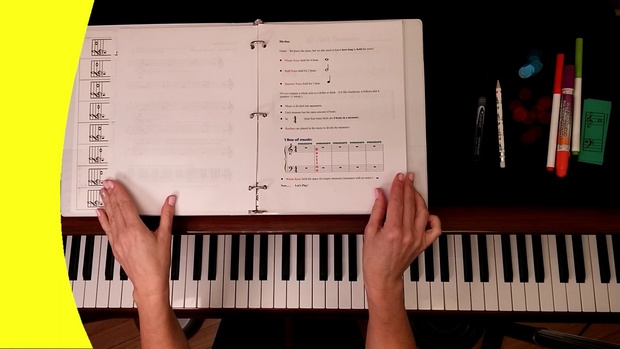 UNIT 1 Piano Video Lessons YEAR 1 - (16 lessons) PDF, 28pp