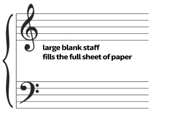 Large Blank Staff