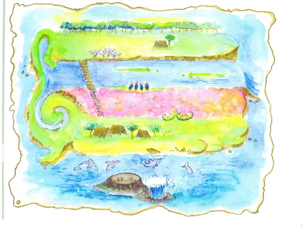 Treble Clef Island Map (Highest Resolution for GIANT Wall Poster)