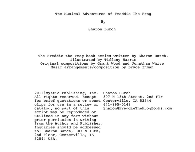 The Musical Adventures of Freddie the Frog®