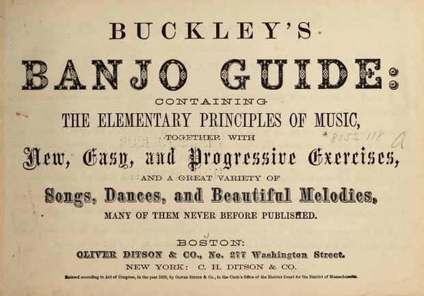 7 Great Banjo Tunes in TAB from Buckley's 1868 Publication