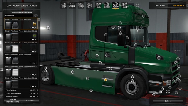 Scania T (RJL): Carénages Lisses