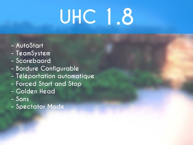 UHC 1.8 Minecraft Skript