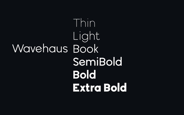 Wavehaus Sans Typeface