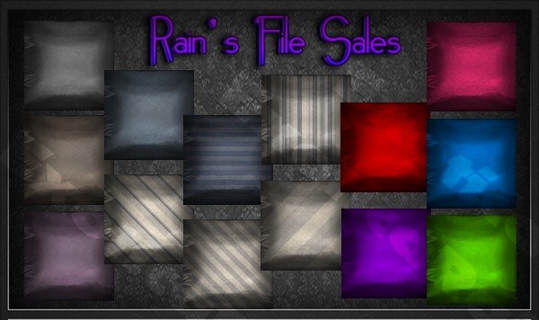 random satin pillows imvu