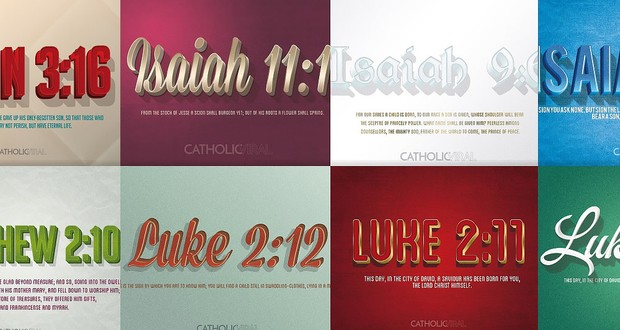 8 Vintage Verses - HD Christmas Wallpapers