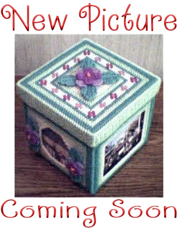 071 - Sweet Violets Photo Trinket Box