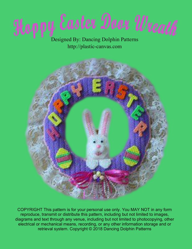 036 - Hoppy Easter Door Wreath